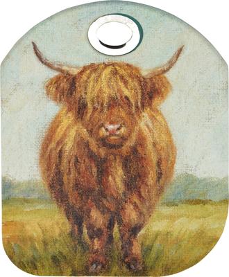 Show full view: Primitives By Kathy Highland Cow Bowl Scraper slide 2 of 3