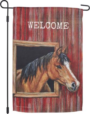 Show full view: Primitives By Kathy Welcome Garden Flag slide 2 of 4