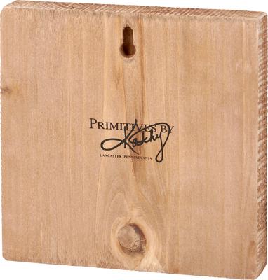 Show full view: Primitives By Kathy Floral Pony Block Sign slide 2 of 3