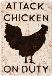 Primitives By Kathy Attack Chicken On Duty Wall Decor