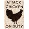 Show in main carousel: Primitives By Kathy Attack Chicken On Duty Wall Decor slide 1 of 2