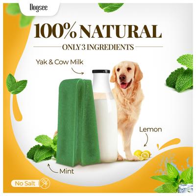 Show full view: Dogsee Himalayan Yak Cheese X-Large Mint Flavor Natural Dog Chews, 1 count slide 4 of 8