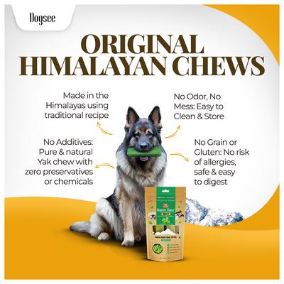 Show full view: Dogsee Himalayan Yak Cheese X-Large Mint Flavor Natural Dog Chews, 1 count slide 3 of 8