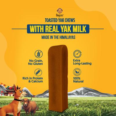 Show full view: Dogsee Toasted Himalayan Yak Cheese X-Large Natural Dog Chews, 1 count slide 3 of 10