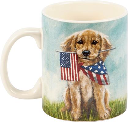 Show full view: Primitives By Kathy Golden Puppy Mug slide 2 of 3