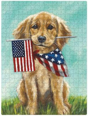 Show full view: Primitives By Kathy Golden Puppy Puzzle slide 2 of 4