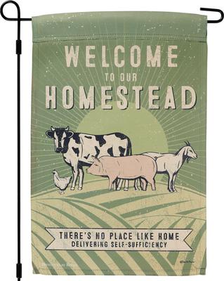 Show full view: Primitives By Kathy Homestead Garden Flag slide 3 of 4