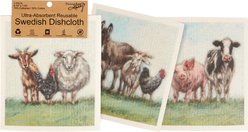 Primitives By Kathy Farm Family Swedish Cloth Towel Set