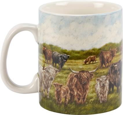 Show full view: Primitives By Kathy Highland Cows Mug slide 3 of 3