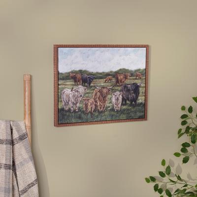 Show full view: Primitives By Kathy Highland Cows Canvas Wall Art slide 3 of 3