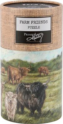 Show full view: Primitives By Kathy Highland Cows Puzzle slide 2 of 4