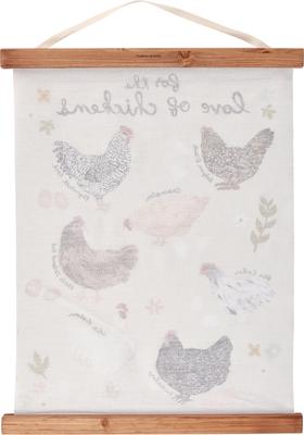 Show full view: Primitives By Kathy Love of Chickens Wall Decor slide 2 of 2