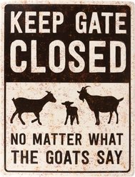 Primitives By Kathy Keep Gate Closed Wall Decor