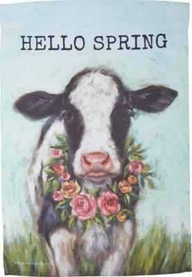 Show full view: Primitives By Kathy Hello Spring Garden Flag slide 3 of 4