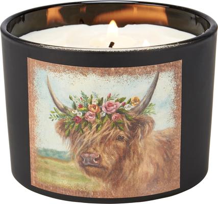 Show full view: Primitives By Kathy Floral Highland Candle slide 4 of 5