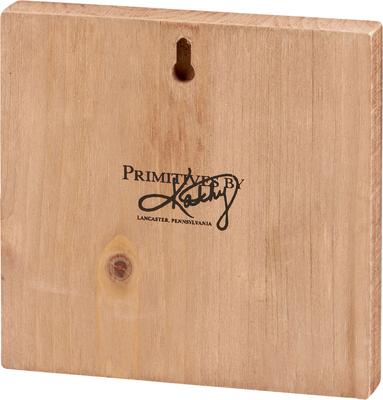 Show full view: Primitives By Kathy Floral Highland Block Sign slide 2 of 3