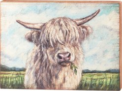 Primitives By Kathy White Highland Box Sign slide 1 of 3