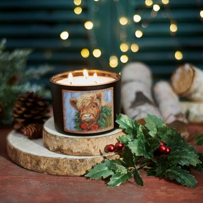 Show full view: Primitives By Kathy Christmas Highland Candle slide 4 of 4