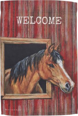 Show full view: Primitives By Kathy Welcome Garden Flag slide 3 of 4