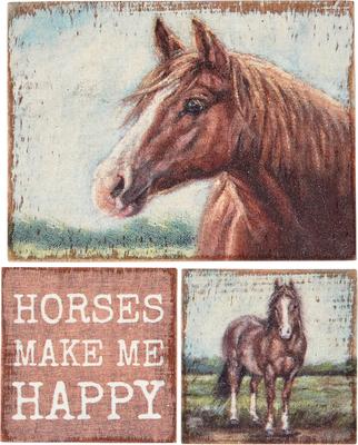 Show full view: Primitives By Kathy Horses Magnet Set slide 2 of 4