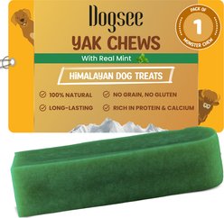 Dogsee Himalayan Yak Cheese X-Large Mint Flavor Natural Dog Chews, 1 count