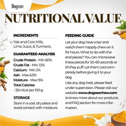 Dogsee Himalayan Yak Cheese with Turmeric Large Natural Dog Chews, 4 count slide 2 of 9