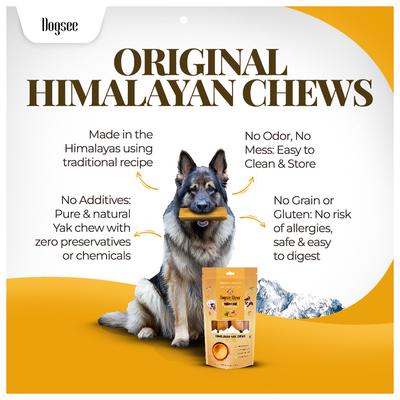 Show full view: Dogsee Himalayan Yak Cheese with Turmeric/Curcumin Dog Chew Treats, Small, 5 count slide 3 of 11