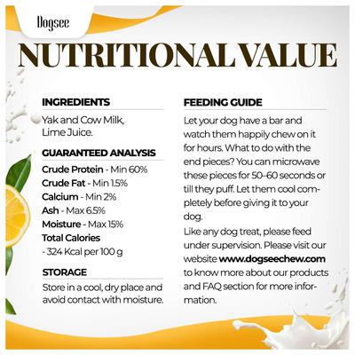 Show full view: Dogsee Original Himalayan Yak Cheese Small Natural Dog Chews, 13 count slide 8 of 10
