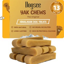 Dogsee Original Himalayan Yak Cheese Small Natural Dog Chews, 13 count