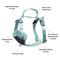 Show in main carousel: Pet Marvel Adjustable Embroidered Stylish Dog Harness, Grey, Small: 19.75 to 22-in chest slide 3 of 9