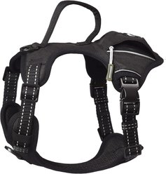 Pet Marvel High-Perfomance Tactical Dog Harness with Poop Bag Holder, Black, Large: 26 to 32.5-in chest