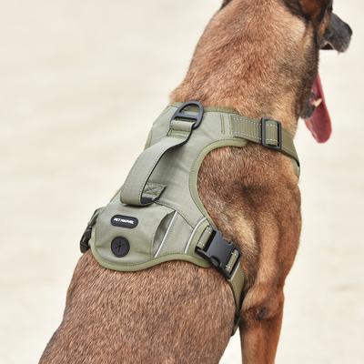 Show full view: Pet Marvel High-Perfomance Tactical Dog Harness with Poop Bag Holder, Army Green, Medium: 22 to 28.5-in chest slide 7 of 9