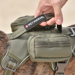 Pet Marvel High-Perfomance Tactical Dog Harness with Backpack, Black, X-Large: 33 to 48.5-in chest slide 2 of 7