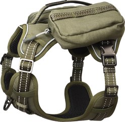 Pet Marvel High-Perfomance Tactical Dog Harness with Backpack, Army Green, Small: 18.5 to 22-in chest