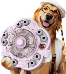 KADTC Sunflower 2 In 1 Puzzle Dog Toy, Pink