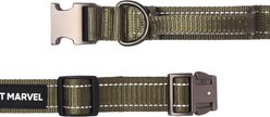 Pet Marvel High Performance Tactical Dog Collar with Handle, Army Green, Medium: 15 to 19-in neck, 1.25-in wide slide 2 of 7