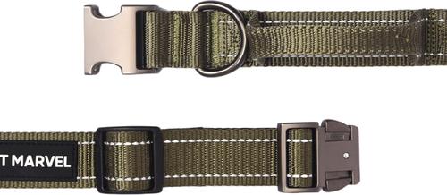 Show full view: Pet Marvel High Performance Tactical Dog Collar with Handle, Black, Medium: 15 to 19-in neck, 1.25-in wide slide 5 of 7