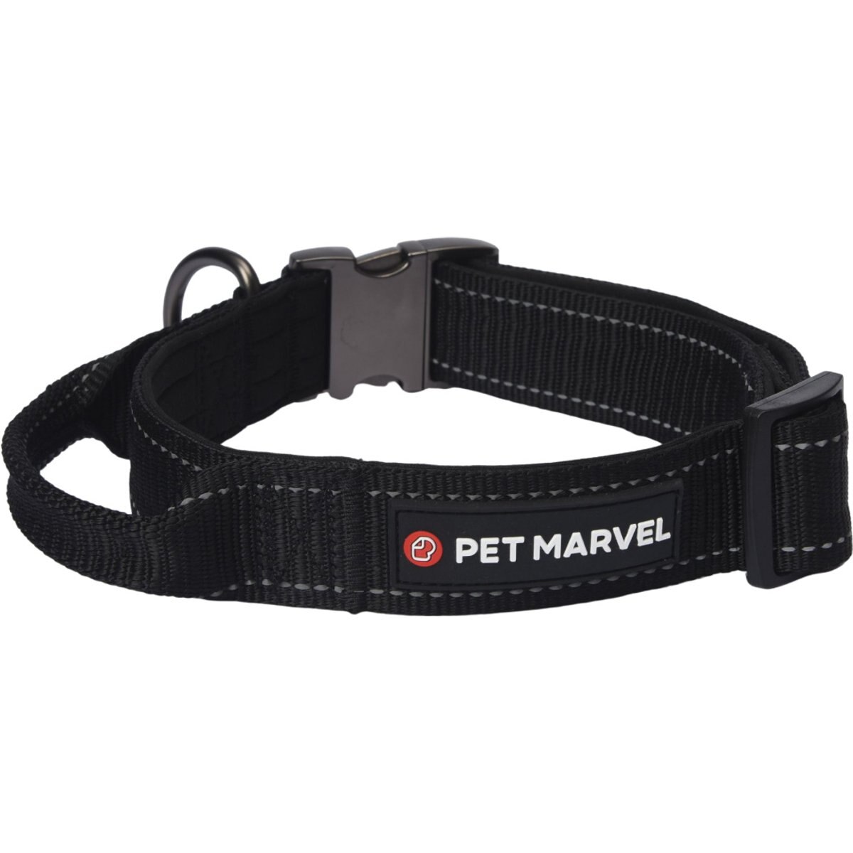 Pet Marvel High Performance Tactical Dog Collar with Handle, Black, Large: 18 to 26-in neck, 1.5-in wide