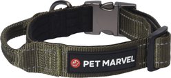 Pet Marvel High Performance Tactical Dog Collar with Handle, Army Green, Medium: 15 to 19-in neck, 1.25-in wide