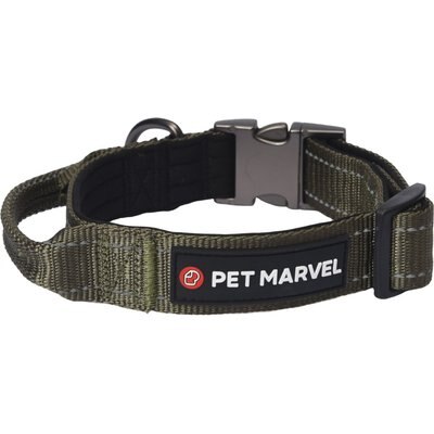 Pet Marvel Pet Marvel High Performance Tactical Dog Collar with Handle, Army Green, Large: 18 to 26-in neck, 1.5-in wide