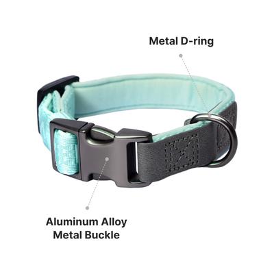 Show full view: Pet Marvel Heavy Duty Solid Neoprene Padded Dog Collar, Mint Green, Small: 9 to 12-in neck, 3/4-in wide slide 6 of 10