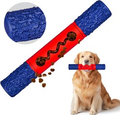 Petopia Stick Interactive Tough Chew Dog Toy, Large, Blue/Red
