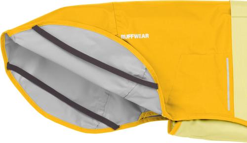 Show full view: Ruffwear Sun Shower Dog Raincoat, Mineral Yellow, Medium slide 6 of 10