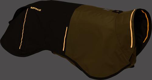 Show full view: Ruffwear Sun Shower Dog Raincoat, Earth Brown, Large slide 8 of 9
