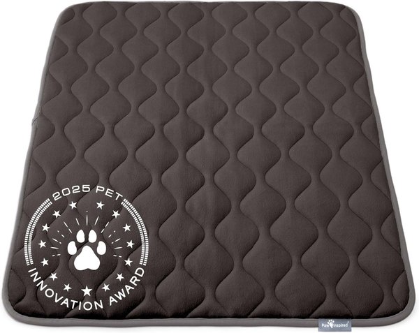 Show full view: Paw Inspired Washable Padded Dog Crate Mat, Gray, 42-in slide 1 of 8