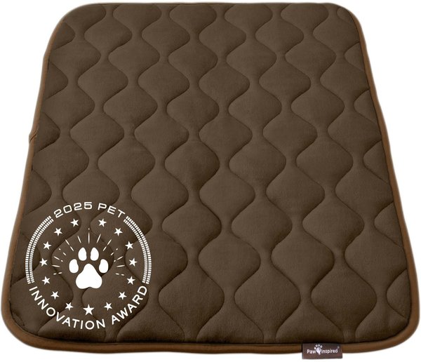 Show full view: Paw Inspired Washable Padded Dog Crate Mat, Dark Brown, 36-in slide 1 of 8