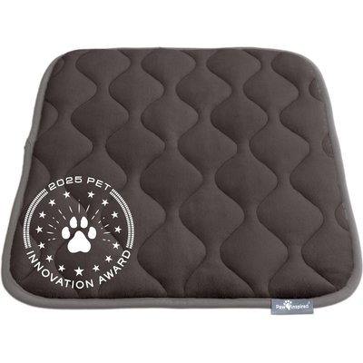Paw Inspired Paw Inspired Washable Padded Dog Crate Mat, Gray, 24-in