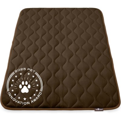 Paw Inspired Paw Inspired Washable Padded Dog Crate Mat, Dark Brown, 48-in