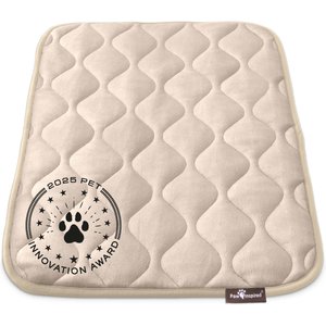 Paw Inspired Washable Padded Dog Crate Mat, Tan, 30-in
