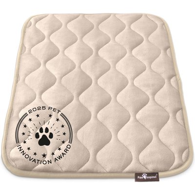 Paw Inspired Paw Inspired Washable Padded Dog Crate Mat, Tan, 30-in